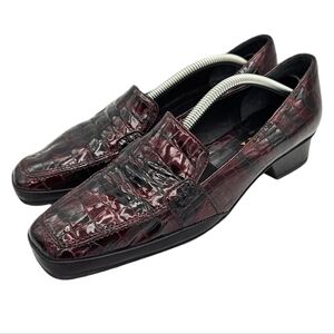 Amalfi by Rangoni Women's Loafer Fausta Burgundy Size 9.5